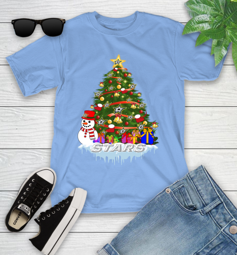Dallas Stars Merry Christmas NHL Hockey Sports Youth T-Shirt 11