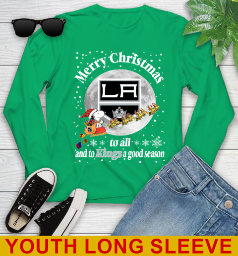 Los Angeles Kings Merry Christmas To All And To Kings A Good Season NHL Hockey Sports Youth Long Sleeve 7