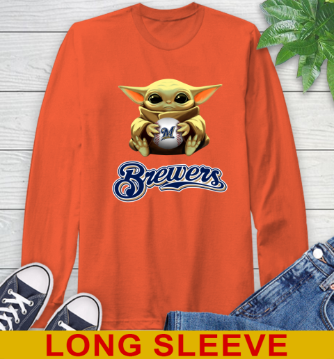 MLB Baseball Milwaukee Brewers Star Wars Baby Yoda Shirt 62