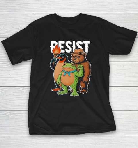 Portland Frog Protester Resist Animals Shirt Youth T-Shirt Portland Frog Protester Resist Animals Shirt Youth T-Shirt