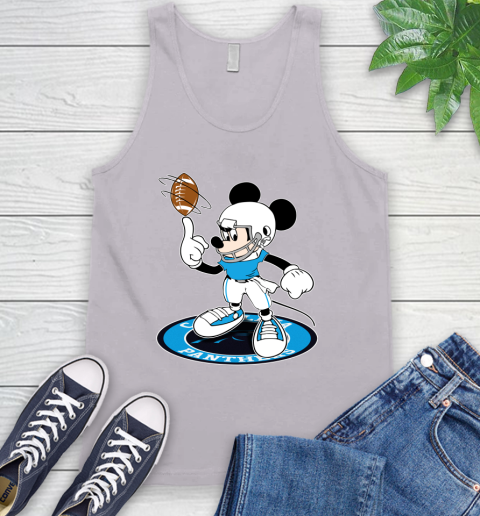 NFL Football Carolina Panthers Cheerful Mickey Disney Shirt Tank Top 4