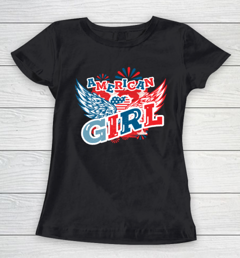 4th Of July American Girl, Fourth Of July Women's T-Shirt