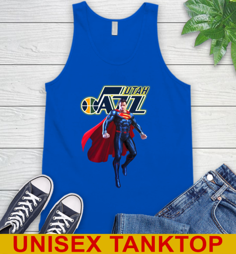 NBA Awesome Superman Basketball Sports Utah Jazz 74