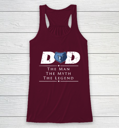 Memphis Grizzlies NBA Basketball Dad The Man The Myth The Legend Racerback Tank 2