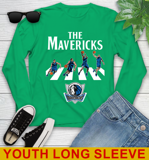 NBA Basketball Dallas Mavericks The Beatles Rock Band Shirt Youth Long Sleeve 7