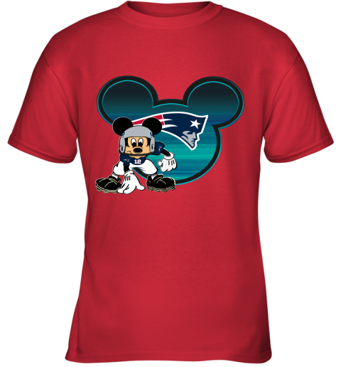 NFL New England Patriots Mickey Mouse Disney Football T Shirt uNo8LpNxC4L youth t shirt 26 95 151514 front red