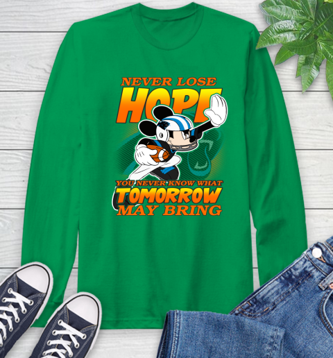 Carolina Panthers NFL Football Mickey Disney Never Lose Hope Long Sleeve T-Shirt 8