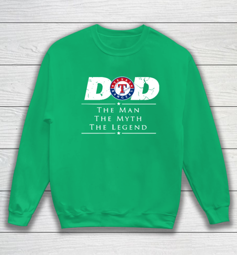 Texas Rangers MLB Baseball Dad The Man The Myth The Legend Sweatshirt 5