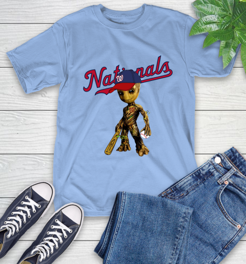 MLB Washington Nationals Groot Guardians Of The Galaxy Baseball T-Shirt 11