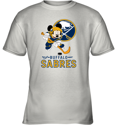NHL Hockey Mickey Mouse Team Buffalo Sabres Youth T-Shirt