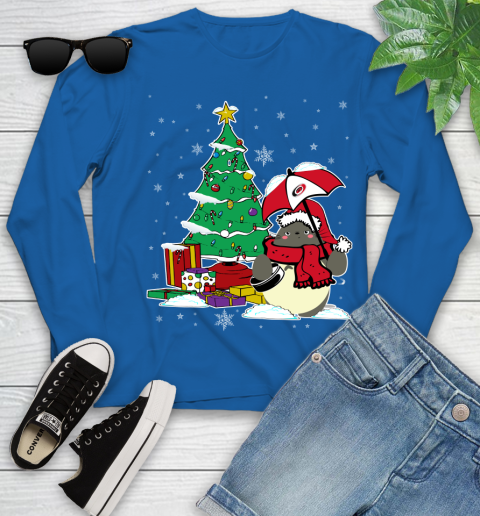 Carolina Hurricanes NHL Hockey Cute Tonari No Totoro Christmas Sports Youth Long Sleeve 10