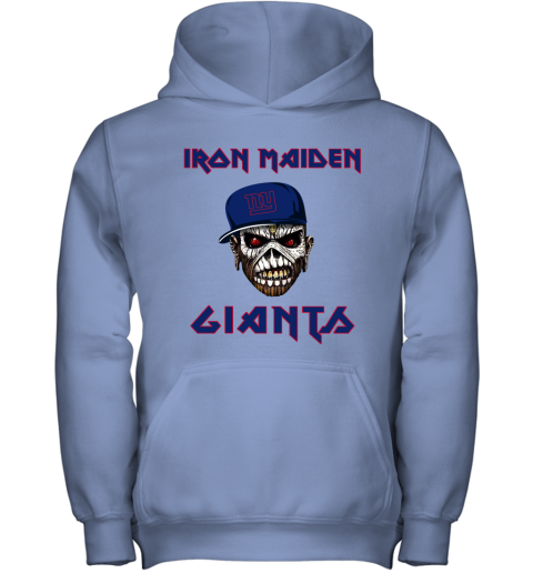 NFL New York Giants Iron Maiden Rock Band Music Football Sports 0HQXUGQXKnB youth hoodie 43 95 151514 front carolina blue