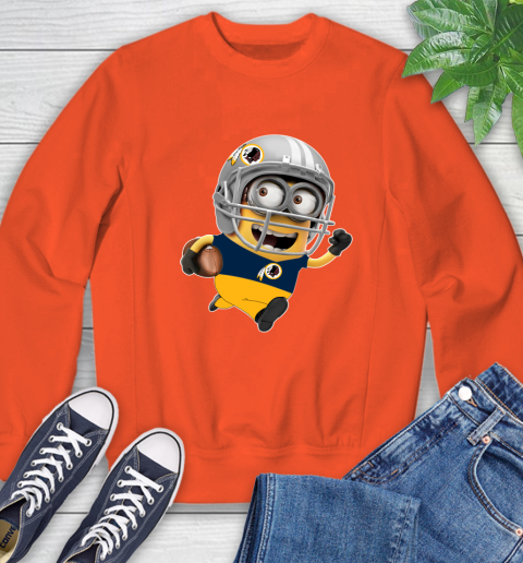 NFL Washington Redskins Minions Disney Football Sports Sweatshirt 4