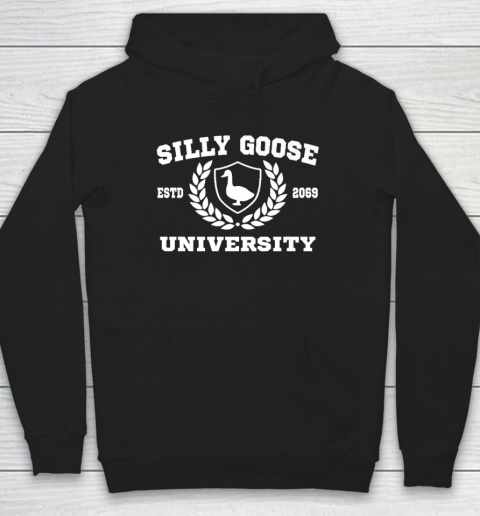 Silly Goose University Funny Meme School Bird Hoodie