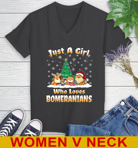 Christmas Just a girl who love pomeranians dog pet lover 80