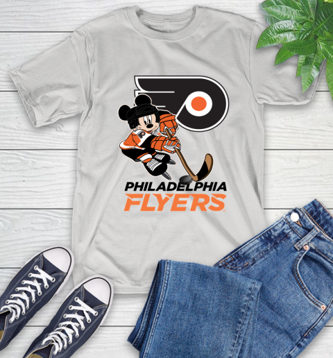 NHL Philadelphia Flyers Mickey Mouse Disney Hockey T Shirt T-Shirt