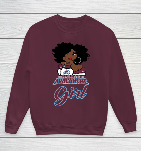 Colorado Avalanche Girl NHL Youth Sweatshirt 5