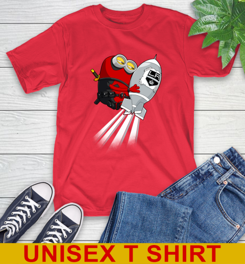 NHL Hockey Los Angeles Kings Deadpool Minion Marvel Shirt T-Shirt 12