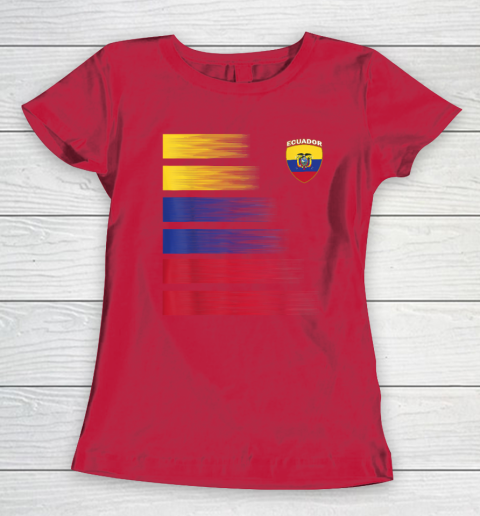 Ecuador Football Shirt Ecuadorian Soccer Jersey Women's T-Shirt 7