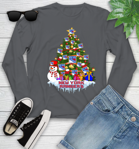 New York Rangers Merry Christmas NHL Hockey Sports Youth Long Sleeve 8