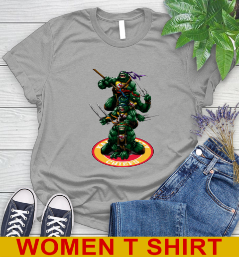 NFL Football Kansas City Chiefs Teenage Mutant Ninja Turtles Shirt Women's T-Shirt 11