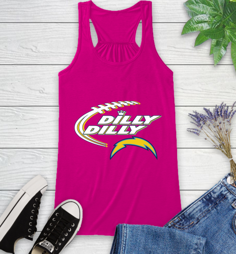 NFL Los Angeles Chargers Dilly Dilly Football Sports Racerback Tank 8