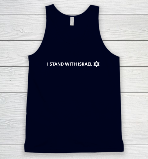 I Stand With Israel  Israeli Flag Jewish Star Of David Tank Top 2