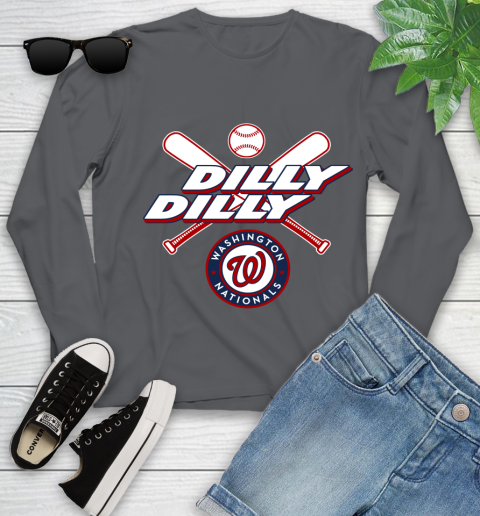 MLB Washington Nationals Dilly Dilly Baseball Sports Youth Long Sleeve 8