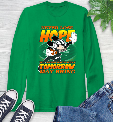 New York Jets NFL Football Mickey Disney Never Lose Hope Long Sleeve T-Shirt 8