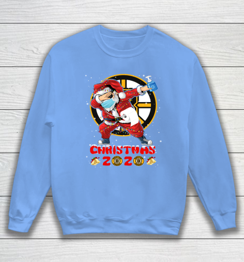 Boston Bruins Funny Santa Claus Dabbing Christmas 2020 NHL Sweatshirt 8