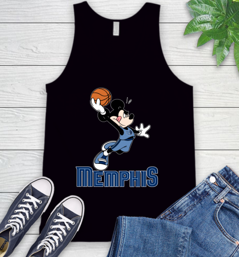 NBA Basketball Memphis Grizzlies Cheerful Mickey Mouse Shirt Tank Top