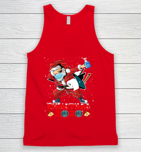 San Jose Sharks Funny Santa Claus Dabbing Christmas 2020 NHL Tank Top 5