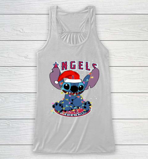 Los Angeles Angels MLB noel stitch Baseball Christmas Racerback Tank