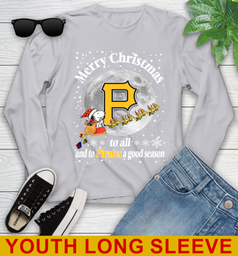 Pittsburgh Pirates Merry Christmas To All And To Pirates A Good Season MLB Baseball Sports Youth Long Sleeve 5