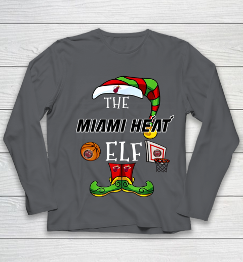 Miami Heat Christmas ELF Funny NBA Youth Long Sleeve 6