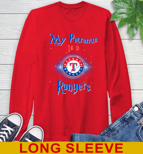 MLB Baseball Harry Potter My Patronus Is A Texas Rangers Long Sleeve T-Shirt 12