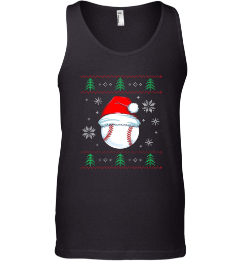 Ugly Christmas Baseball Shirt Boys Kids Ball Santa Pajama Tank Top