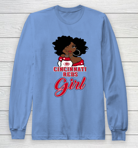 Cincinnati Reds Girl MLB Long Sleeve T-Shirt 11