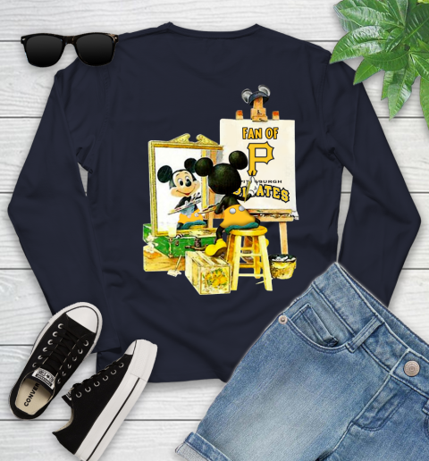 MLB Baseball Pittsburgh Pirates Mickey Drawing Shirt 114