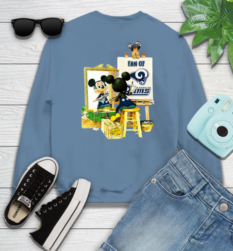 NFL Football Los Angeles Rams Mickey Drawing Shirt 33