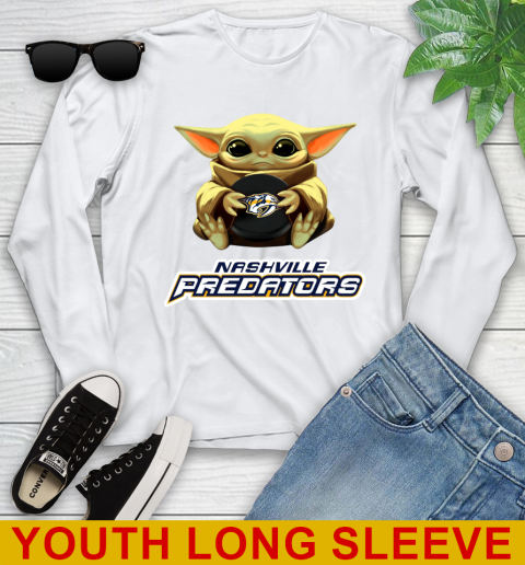 NHL Hockey Nashville Predators Star Wars Baby Yoda Shirt 122