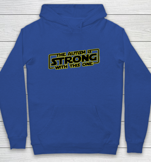 The Autism Is Strong With This One Autism Awareness Youth Hoodie 6