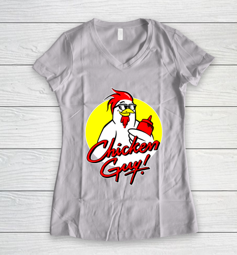 Chicken Guy Women's V-Neck T-Shirt