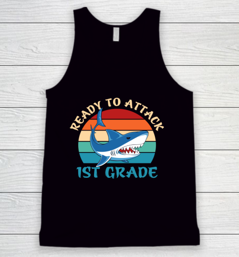 Back To School Shirt Ready to attack 1st grade Tank Top