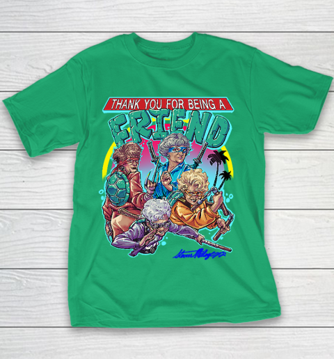 Golden Girls Tshirt Thank You For Being A Friend Ninja Turtles Youth T-Shirt 3