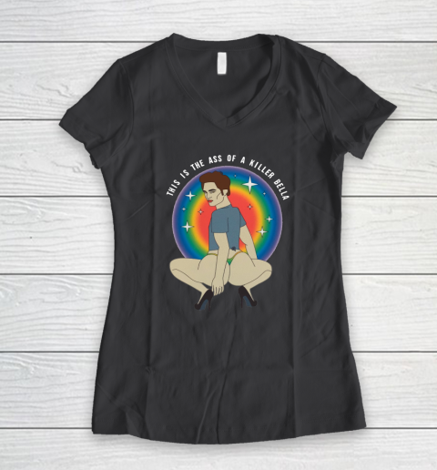 This Is The Ass Of A Killer Bella Women's V-Neck T-Shirt 4