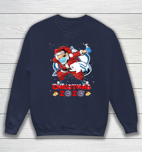 Colorado Avalanche Funny Santa Claus Dabbing Christmas 2020 NHL Sweatshirt 2
