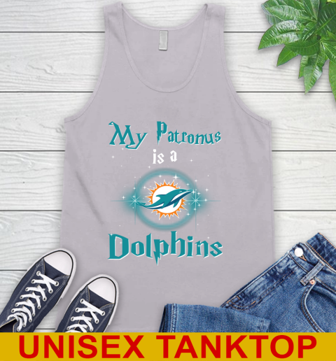 NFL Football Harry Potter My Patronus Is A Miami Dolphins Tank Top 3