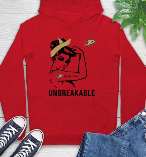 NHL Anaheim Ducks Girl Unbreakable Hockey Sports Hoodie 8