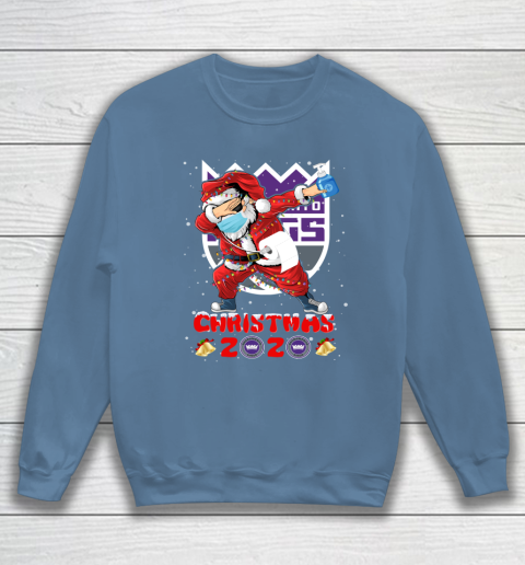 Sacramento Kings Funny Santa Claus Dabbing Christmas 2020 NBA Sweatshirt 6